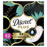 Ежедневные прокладки Discreet Plus Deo Waterlilly, 52 шт.