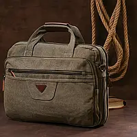 Надежная мужская сумка для ноутбука текстильная повседневная для документов