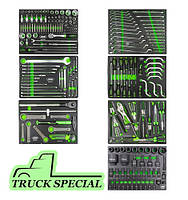 Набір інструментів в ложементах для вантажівок TRUCK SERIES. 54134 JBM