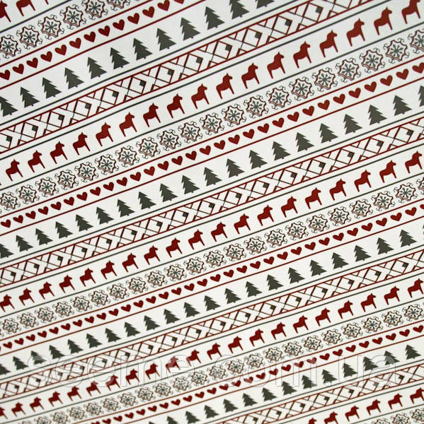 Папір пакувальний новорічний, відріз 1,2 м, фото 1