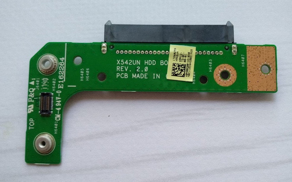 Дод. плата ASUS X542U Плата підключення HDD (X542UN HDD Board rev.2.0) (60NB0G80-HD1020) б/в