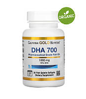 California Gold Nutrition, DHA 700, рыбий жир, 1000 мг, 30 капсул