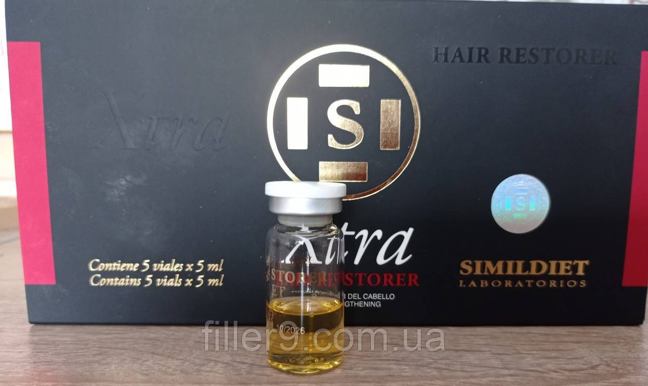 Simildiet Hair Restorer Xtra (Хеїр рестор Ікстра) Коктейль для посилення росту волосся, 5 х 5 мл