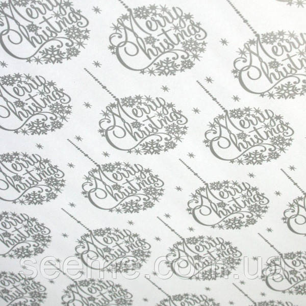 Папір пакувальний новорічний, відріз 1,8 м, фото 1