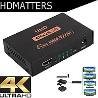 Сплиттер 1х4 / Splitter HDMI 1x4 4k x 2k 3D