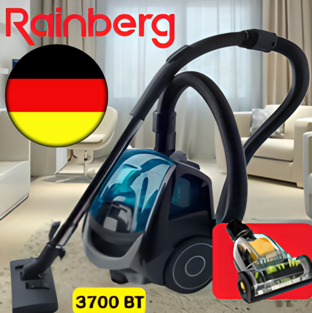Безмешковый Пылесос Rainberg с Турбощеткой 3700W Контейнерный Без Мешка ...