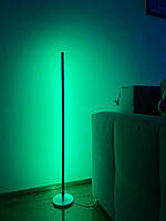 Торшер LED Перемога 200 см підлоговий кутовий RGB з пультом від мережі