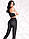 Лосини жіночі Giulia Leggings Rib у рубчик із моделювальним швом ззаду ефект пушап, винний, фото 4
