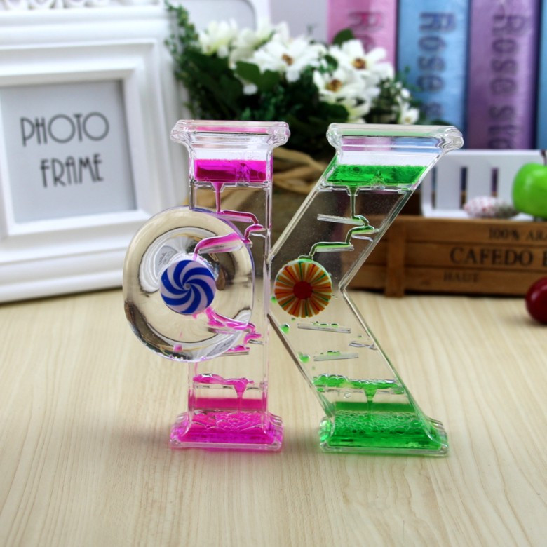 Рідкий пісочний годинник, Двоколірна крапля олії, фото 1