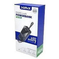 Павербанк 50000 Повербанк Sunix 50000 mah чорний із захищеним корпусом Power Bank 50 000 mAh
