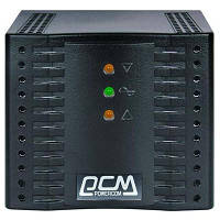 Стабілізатор напруги однофазний релійний PowerCom TCA-600 TCA-600 black Black