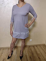 Стильне жіноче плаття з перами диван р.М