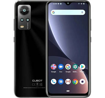 Смартфон Cubot Note 30 4/64 GB Black, 20+2/8Мп, 2 SIM, 6.52" IPS, 8 ядер, 4000 мА·год, 4G (LTE)