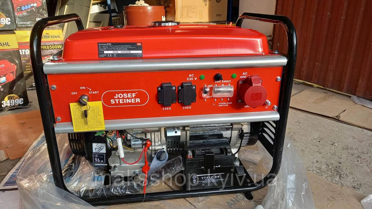 Генератор Бензиновий JOSEF STEINER 5.5кВт(3 Фази) — Купить Недорого на