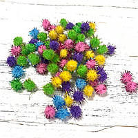 Помпони для декору та творчості з люрексом