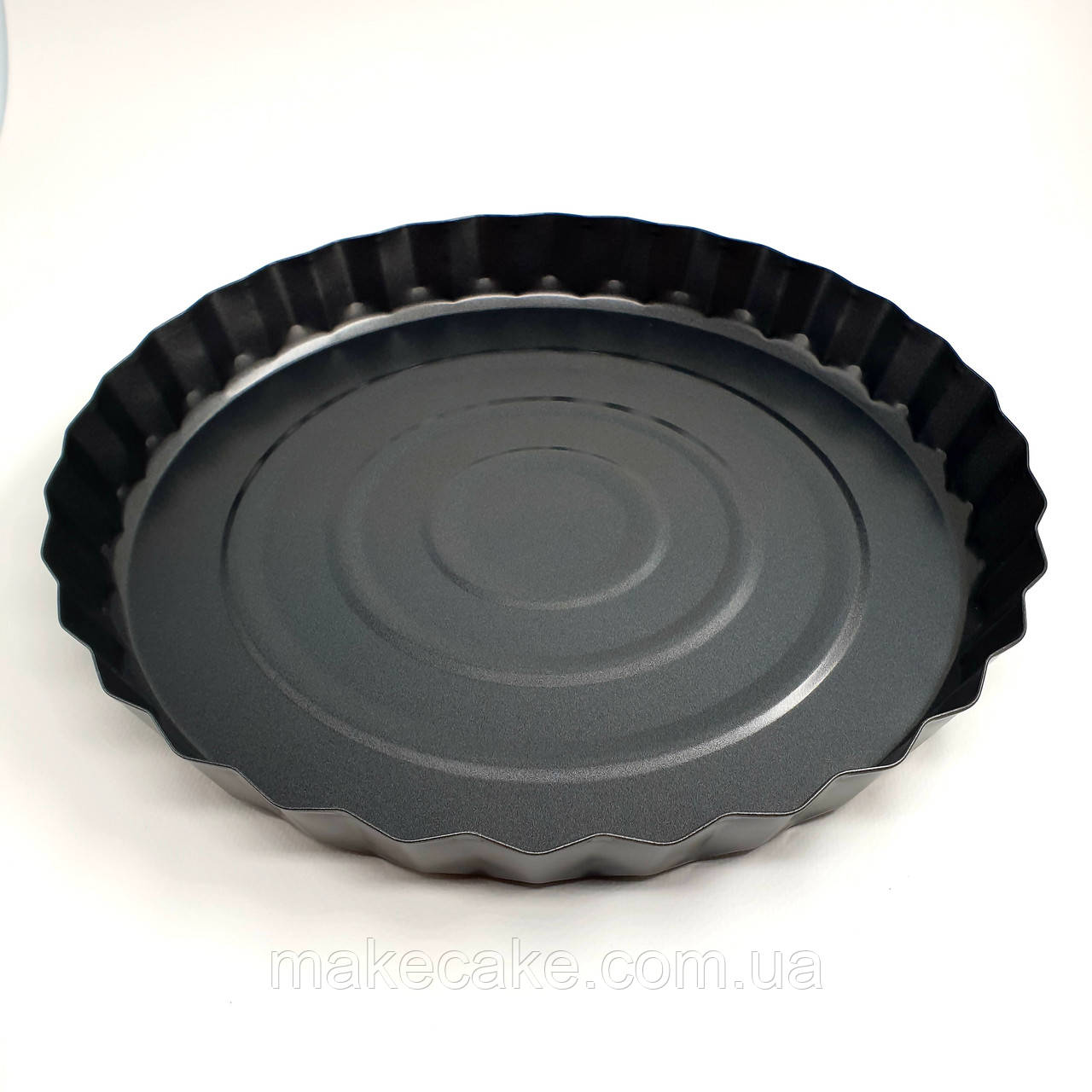 Залізна форма для випікання тарту або пирога Кругла хвиляста 28 см, фото 1