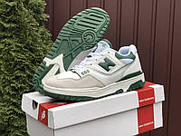 Мужские базовые демисезонные кроссовки New balance 550 белые