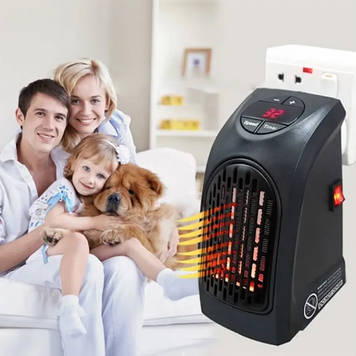 Обігрівач портативний електрообігрівач міні дуйка від розетки 220В Heater тепловентилятор 400 Ватт