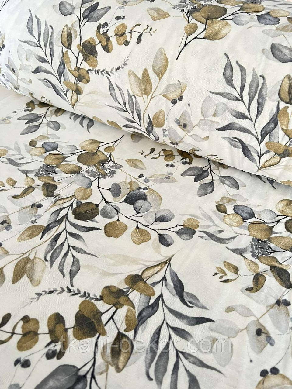 Фланель Гілочки евкаліпта сірі, фото 1