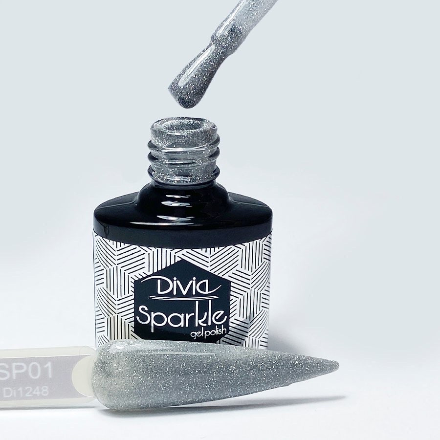 Di1248 SP01 Sparkle Divia Гель-лак світловідбивний