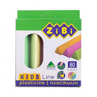 Пластилин Zibi 5 цв 6229 неон 80г Kids Line ТРЕУГОЛЬНЫЙ (1/24/144)