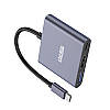 Конвертор USB Hub Kakusiga KSC-750 Type-C на USB 3.0 / HDMI / Type-C PD, фото 3