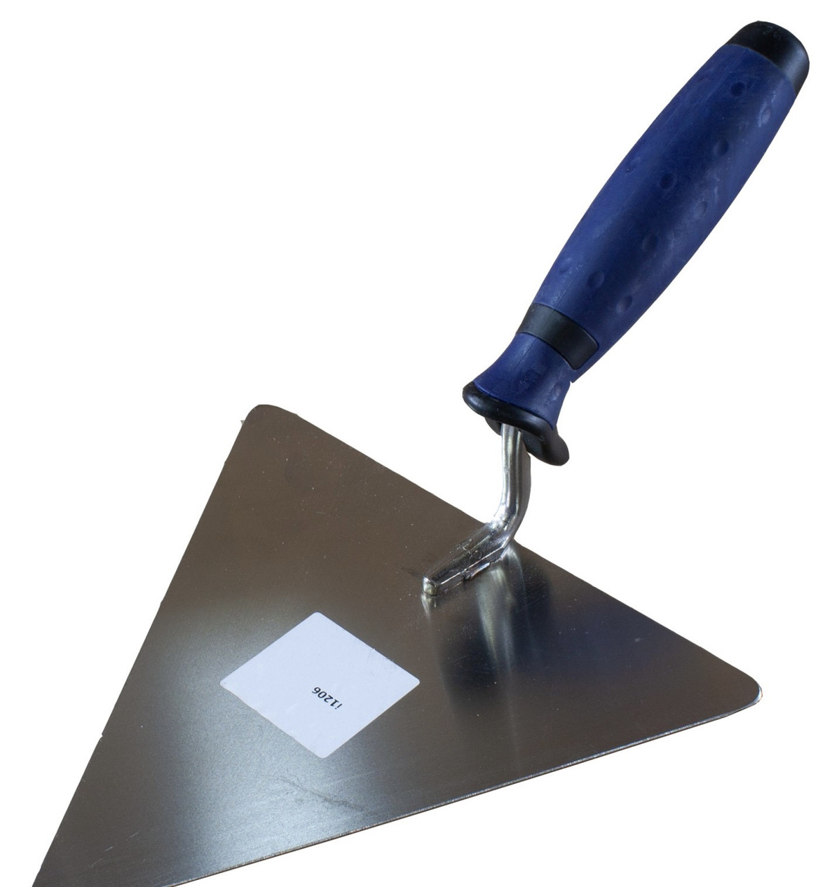 Кельма трикутна нержавіюча ручка гумова 180мм, фото 1