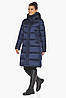 Куртка зручна зимова жіноча сапфірова модель 47150, фото 2