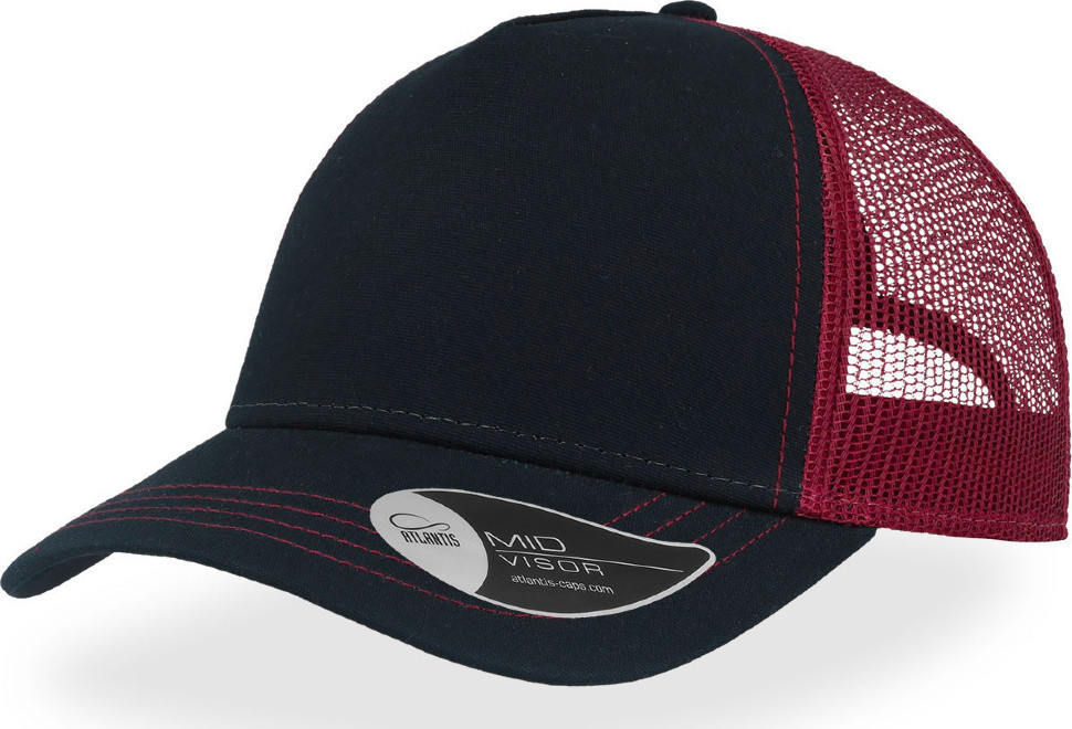 Кепка Atlantis RAPPER CANVAS (Темно-синій з Бордовим 58 см), фото 1