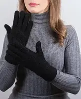 Ангоровые рукавички женские перчатки ODYSSEY PR-14 ангора 60% зимние теплые черный