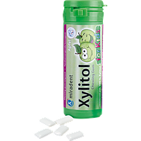 Жувальна гумка з ксилітолом для дітей Miradent Xylitol chewing gum for kids Яблуко 30 шт