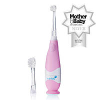 Звуковая зубная щетка Brush-Baby BabySonic от 0 до 3 лет розовая