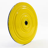 Диск Здоров'я Грація (тренажер диск-коло для талії, хребта, преса) металевий OSPORT (FI-0107) Синьо-жовтий, фото 4
