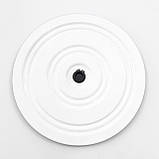 Диск Здоров'я Грація (тренажер диск-коло для талії, хребта, преса) металевий OSPORT (FI-0107) Чорно-білий, фото 3