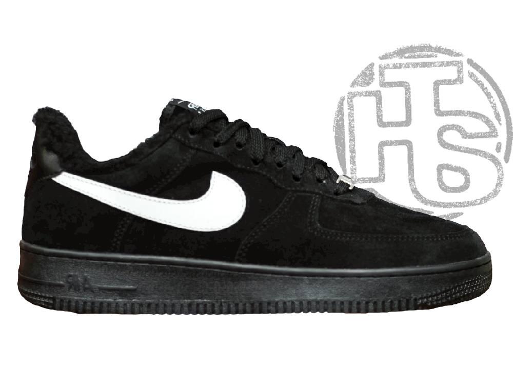 Чоловічі кросівки Nike Air Force 1 Black Fur (с мехом) ALL01045