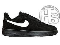 Мужские кроссовки Nike Air Force 1 Black Fur (с мехом) ALL01045