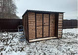 Хозблок збірний 3х3 / госпблок з дровником / готовий госпблок для дачі, фото 2