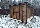 Хозблок збірний 3х3 / госпблок з дровником / готовий госпблок для дачі, фото 4