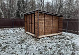 Хозблок збірний 3х3 / госпблок з дровником / готовий госпблок для дачі, фото 3