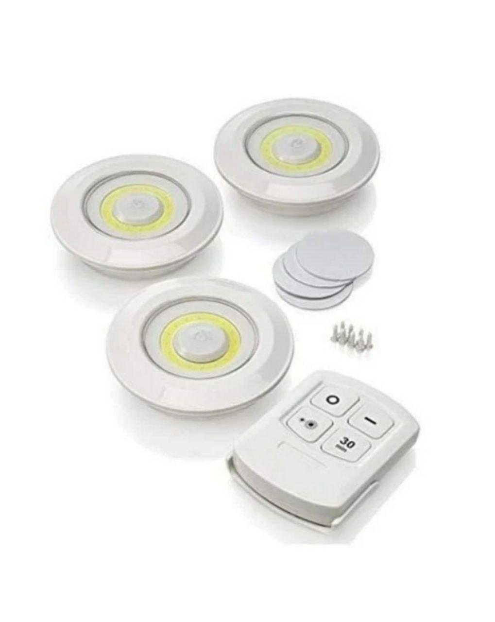 Світлодіодний сенсорний нічник з пультом набір 3 шт LED light with Remote Control set, фото 1