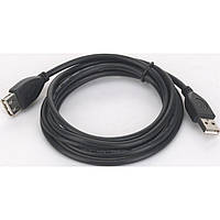 Подовжувач USB 1.8 m Cablexpert (CCP-USB2-AMAF-6) чорний ()