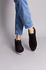 Жіночі зимові лофери ShoesBand Чорні натуральні замшеві всередині цигейка 37 (24 см) (S66531-2з), фото 2