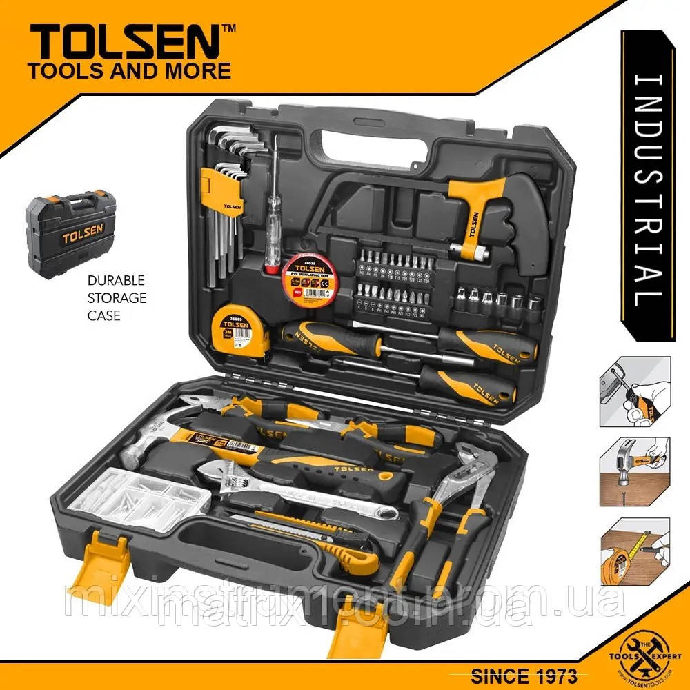 Набір інструменту універсальний, 49 предметів у TOLSEN 85350