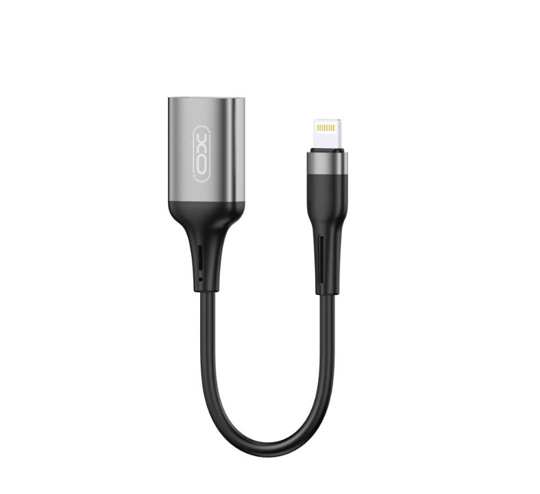 Кабель XO NB201 OTG USB 2.0 transfer speed 480Mbp for Lightning ( OTG function ) Black