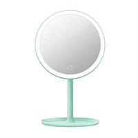 Настольное зеркало LED W8 (Green) | Круглое зеркало для мейкапа (10542 -LVR)