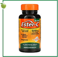 American Health, Ester-C, 500 мг, 90 вегетарианских таблеток, США