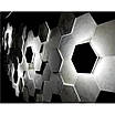 Комплект (~0,175 м²) для 3D панелей "Шестикутники" - поліуретанові форми для декоративних гіпсових панелей., фото 10