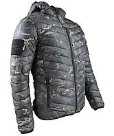 Куртка мужская тактическая KOMBAT UK военная с липучками под шевроны ВСУ Xenon XL мультикам черный VA_33