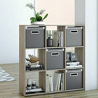 Полиця для книг, стелаж на 9 комірок Id A-0020 Дуб сонома Ш1072*В1078*Г290