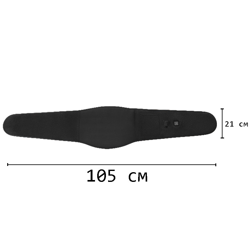 Электрическая USB грелка-пояс с подогревом Lesko YX211 вибрационный поясничный согревающий GL_55 - фото 6 - id-p1723724761